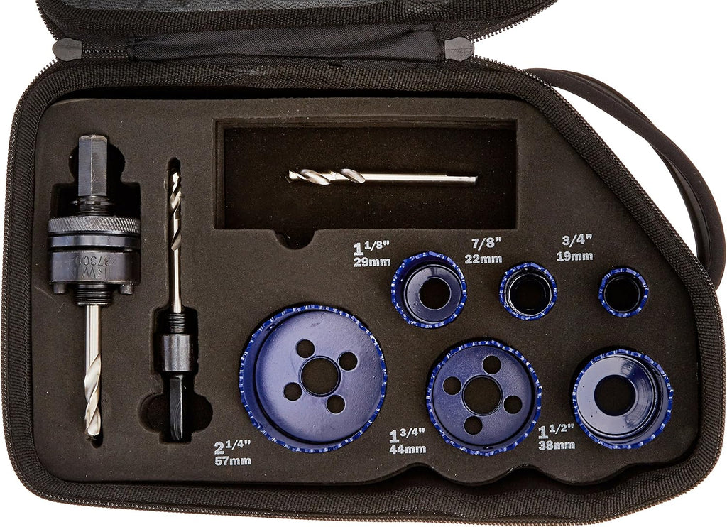 Irwin Tools Irwin Industrial Tools 3073002 Plumbers Hole Saw Kit, 9-Piece