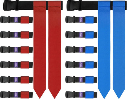 Flag Football Belts, 14 Player Adjustable Flag Football Sets for Sports Training Competition