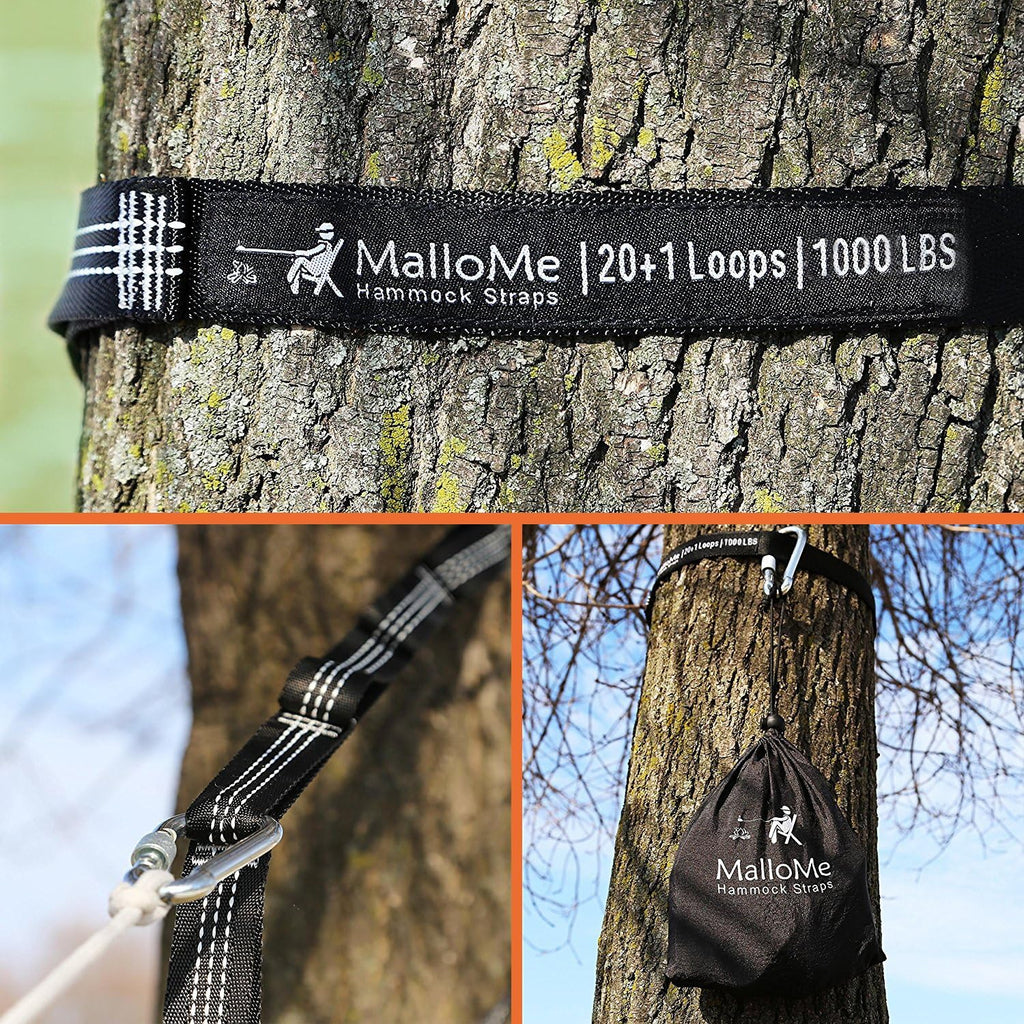 Hammock Straps for Trees - Swing Straps - Multi-Purpose Hanging Kit, Heavy Duty Adjustable Tree Strap for Hammocks