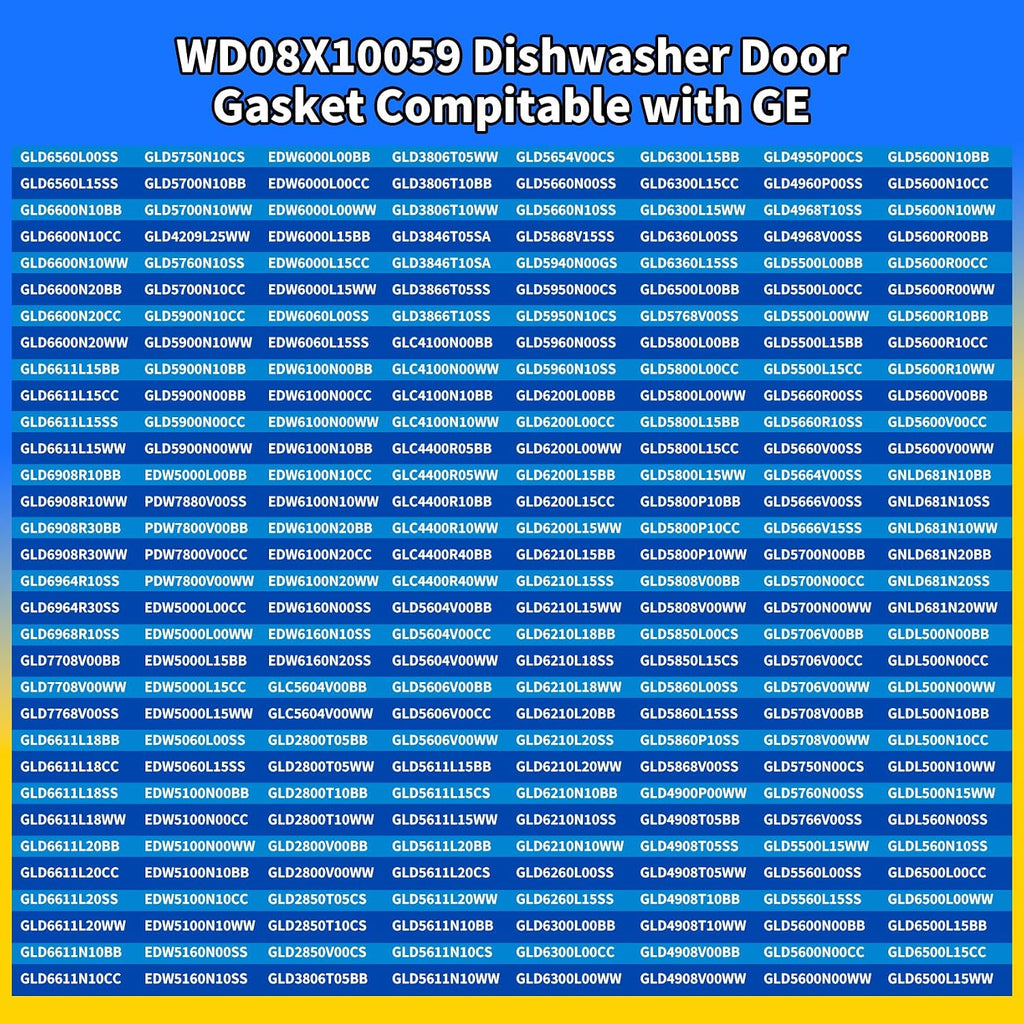 WD08X10059 Dishwasher Seal for Short Bottom Door