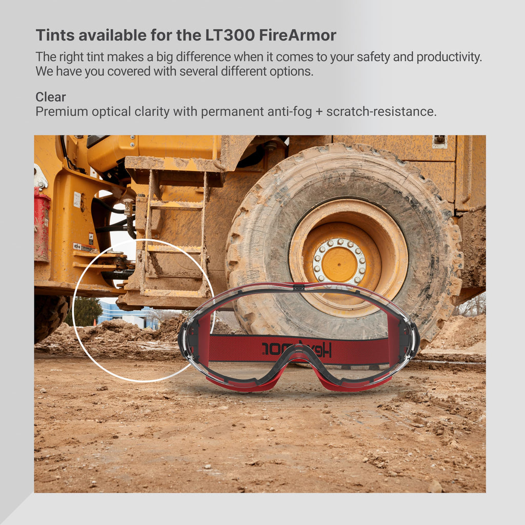 FireArmor Wildland LT300 Over Glasses Safety Goggle