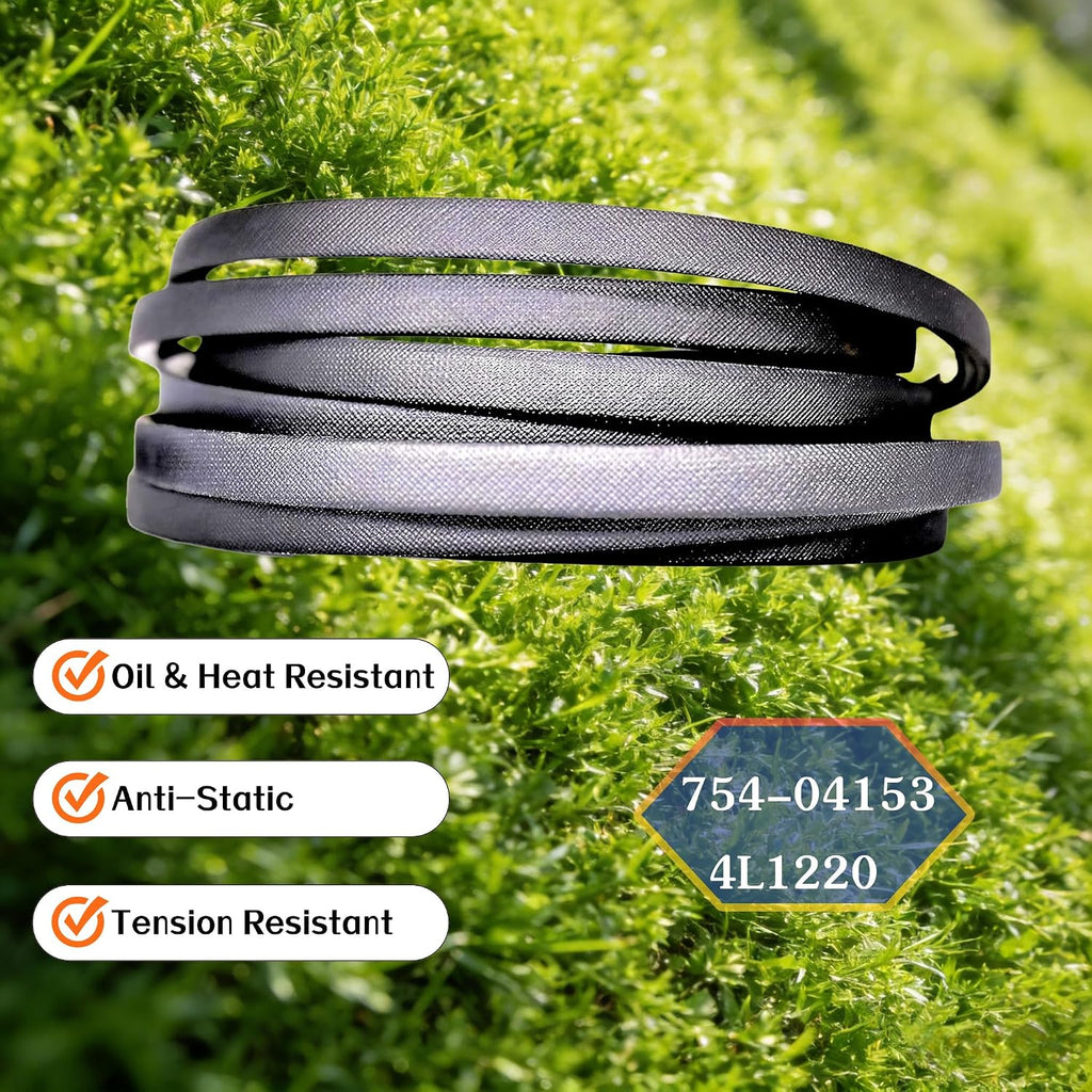 754-04153 1/2" X 122" Deck Drive Belt for Cub Cadet 754-04153 954-04153 954-04153A|46 Inch Deck LT1045 LT1046 Mower