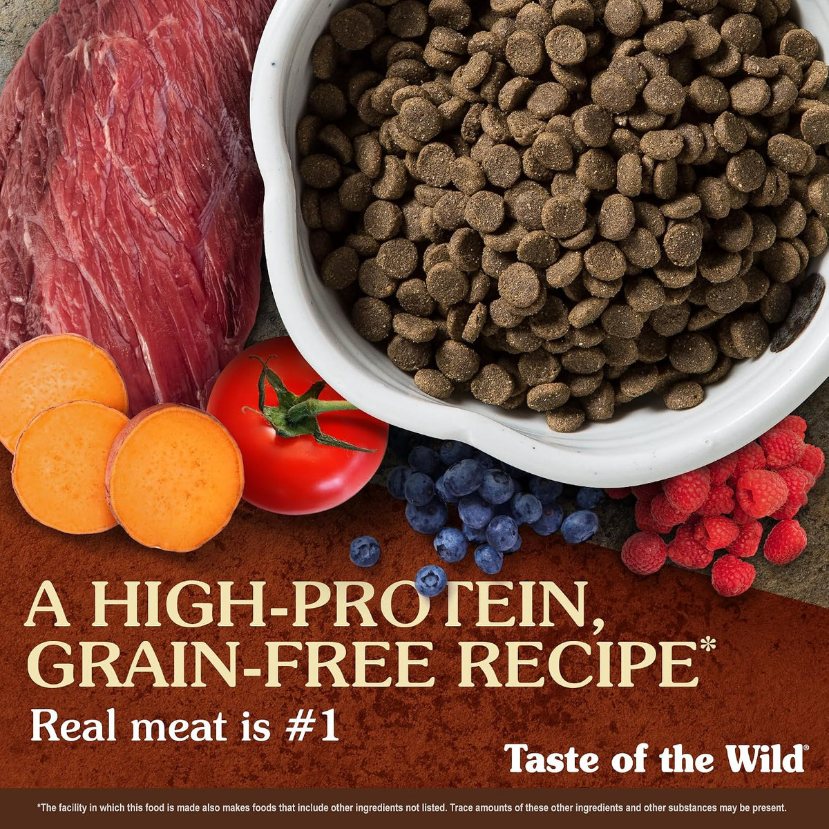 High Prairie Adult Dry Dog Food, Roasted Bison, 14lb