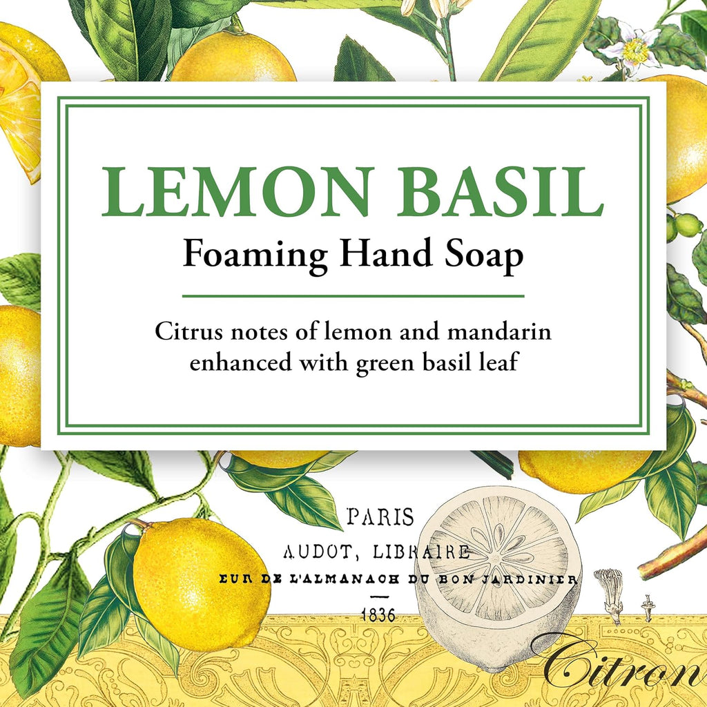 Foaming Hand Soap, Lemon Basil, 1-Pack, 17.8 Fl oz Each