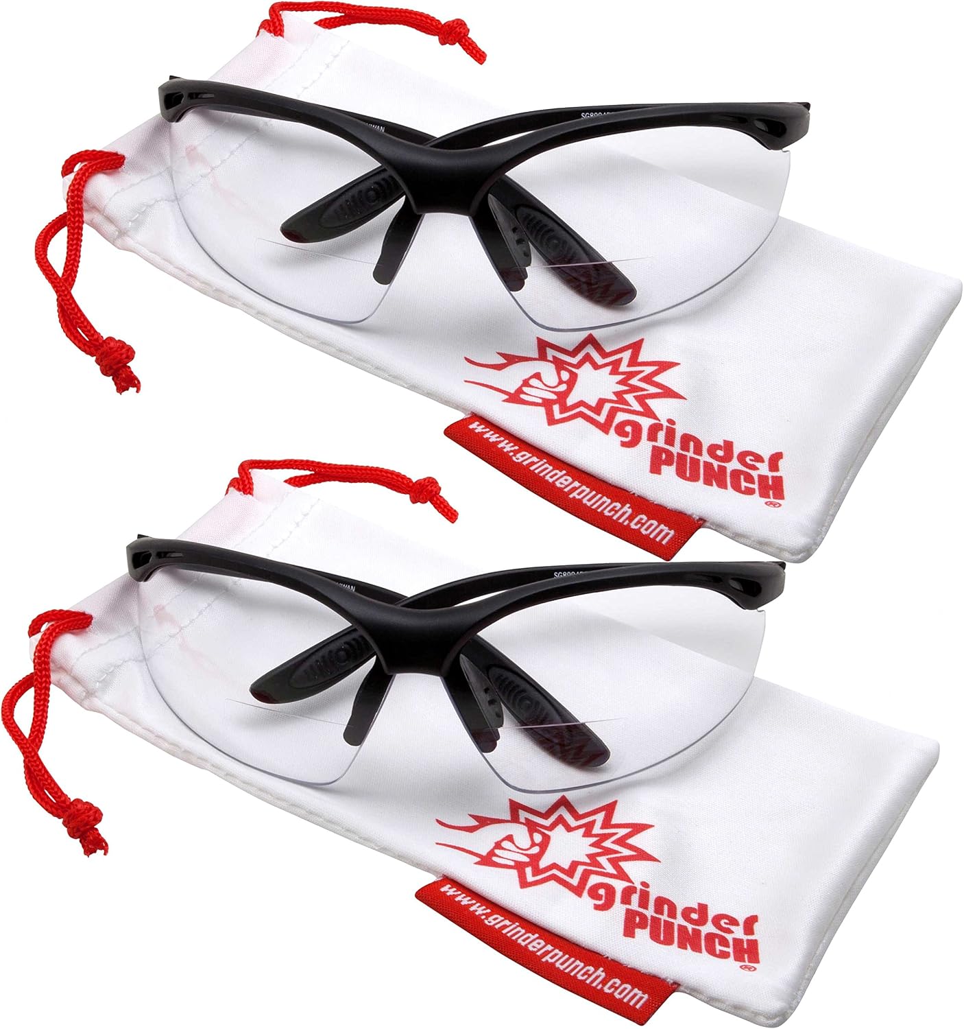 ANSI Z87 Bifocal Safety Reading Glasses Impact Resistant Magnifying Readers w/Diopter Bifocal Magnifying Glass