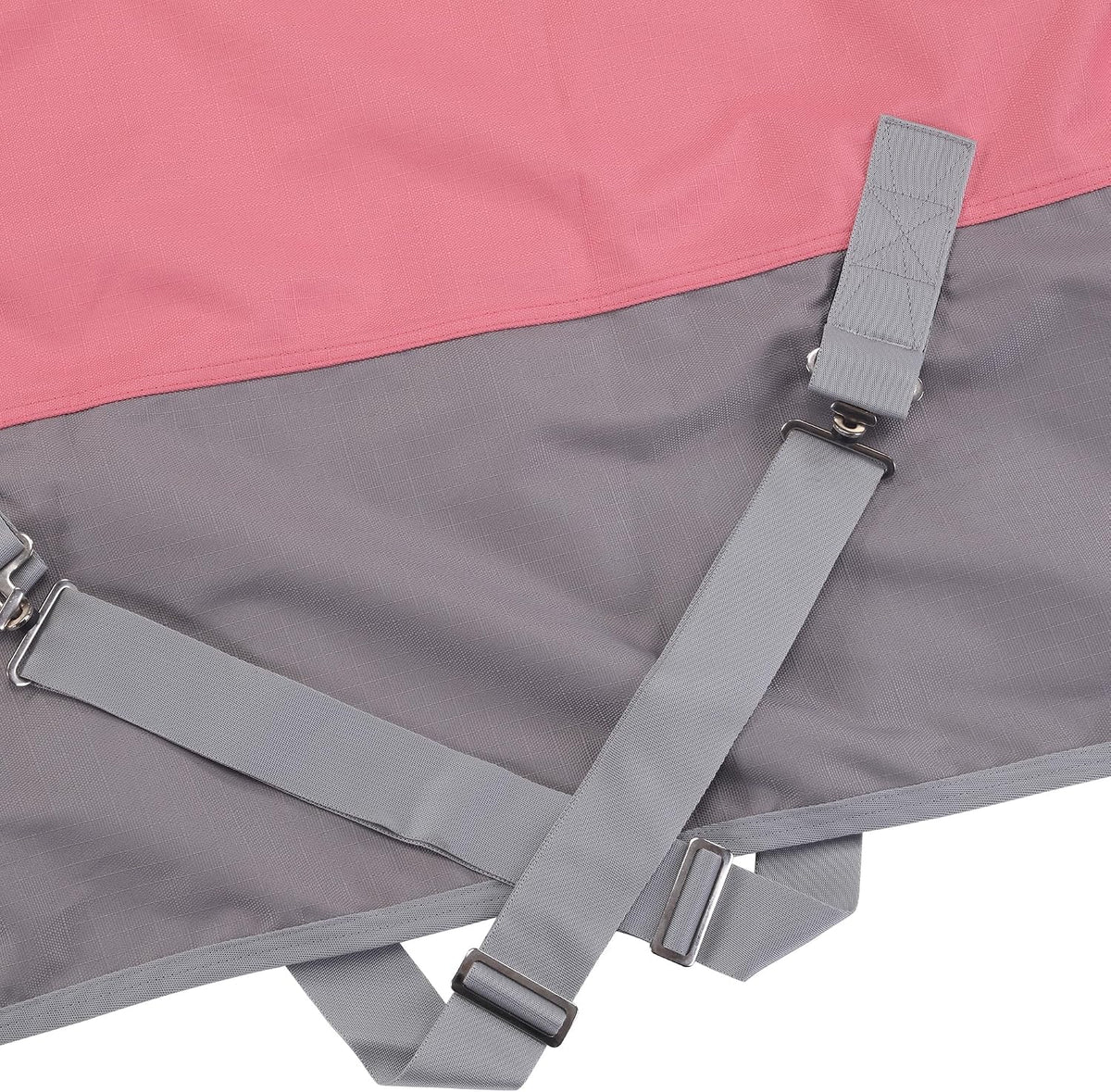 1200D Horse Blanket Waterproof Breathable Turnout (no Filling) Standard Neck Horse Sheet Pink Grey 72IN