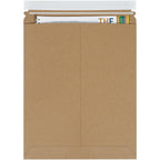 11 x 13 1/2" Stayflats Brand Rigid Flat Mailers, Kraft (Pack of 100) Photo Document Mailers, Peel & Seal Closure