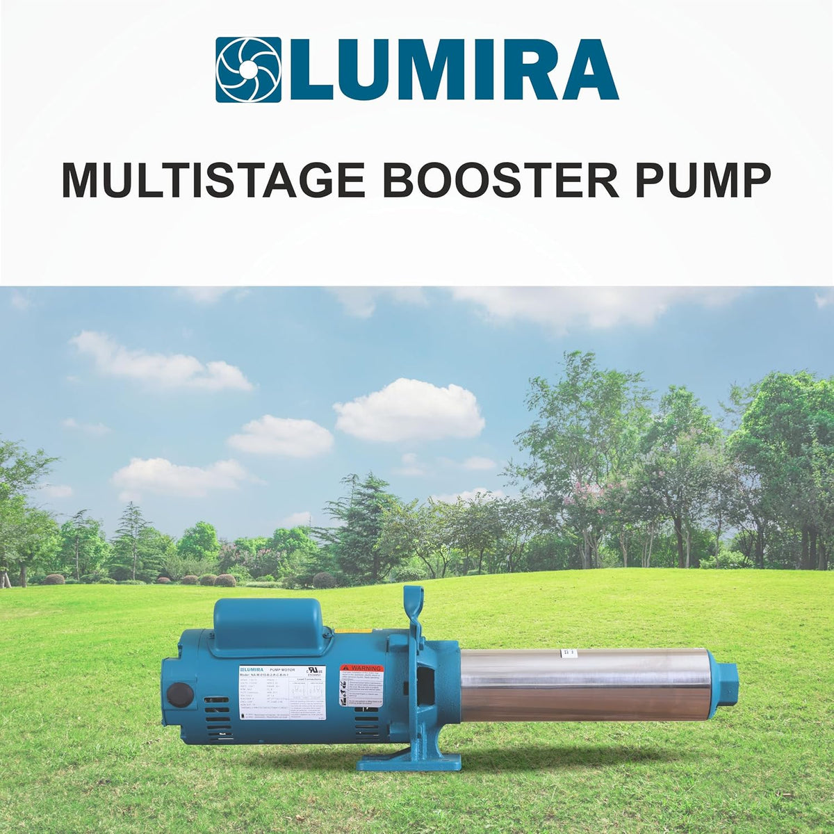 LUMIRA Multistage Booster Pump - 07 GPM, 16 Stage, 1.0 HP, 115/230 Volts, 1 Phase, 1" FNPT Connections