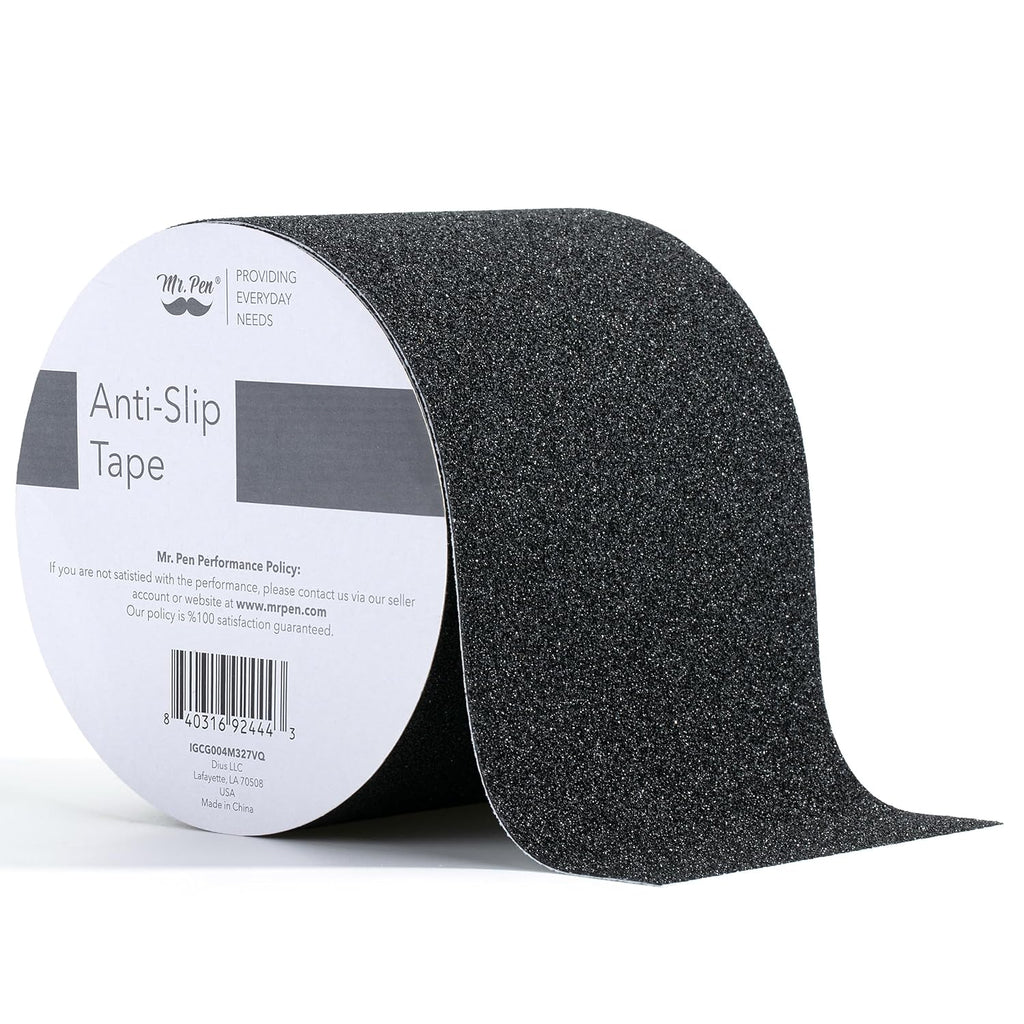 Anti Slip Tape, 4 Inch x 23 Feet, Black, Waterproof