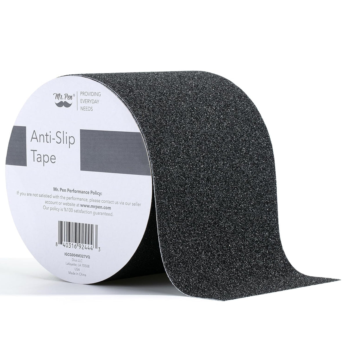 Anti Slip Tape, 4 Inch x 23 Feet, Black, Waterproof