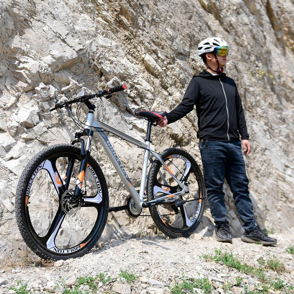 29” /27.5" Mountain Bike，29" Men Mountain Bike, Lightweight Aluminum Frame,Front Suspension Daul Disc Brakes 21 Speed