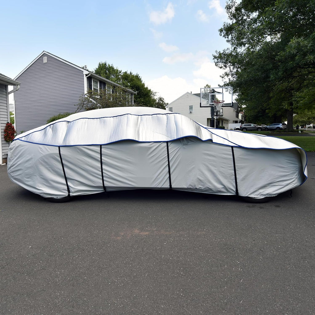 Hail Jacket Car Cover, Hail-Resistant, Outdoor, Heavy Duty, Hail Jacket fits Sedans up to 228", Gray