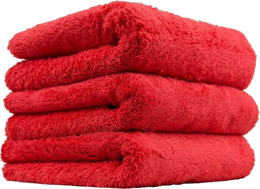 Happy Ending Edgeless Microfiber Towels, 16 x 16, 3 Pack | Ultra-plush edgeless microfiber towels buff wax and detail