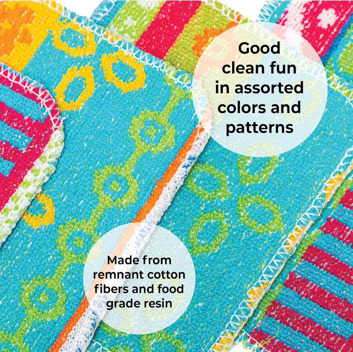 Scrub, 4-Pack Reusable, Non-Scratching Dish Scrubber for Kitchen and Household Cleaning, Planet-Friendly, Dishwasher