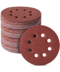 Bates- Sanding Discs, 5 Inch 8 Hole Sanding Discs, 100 Pack, Grits 60 120 240 400 600 800 1000 1200 1500 2000, Sanding Pads, Hook and Loop Sanding Disc, Round Sandpaper Discs, 5 inch Sanding
