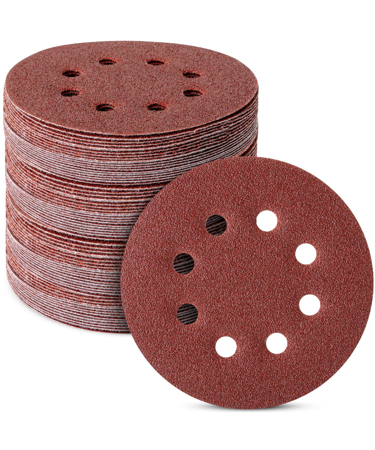 Bates- Sanding Discs, 5 Inch 8 Hole Sanding Discs, 100 Pack, Grits 60 120 240 400 600 800 1000 1200 1500 2000, Sanding Pads, Hook and Loop Sanding Disc, Round Sandpaper Discs, 5 inch Sanding