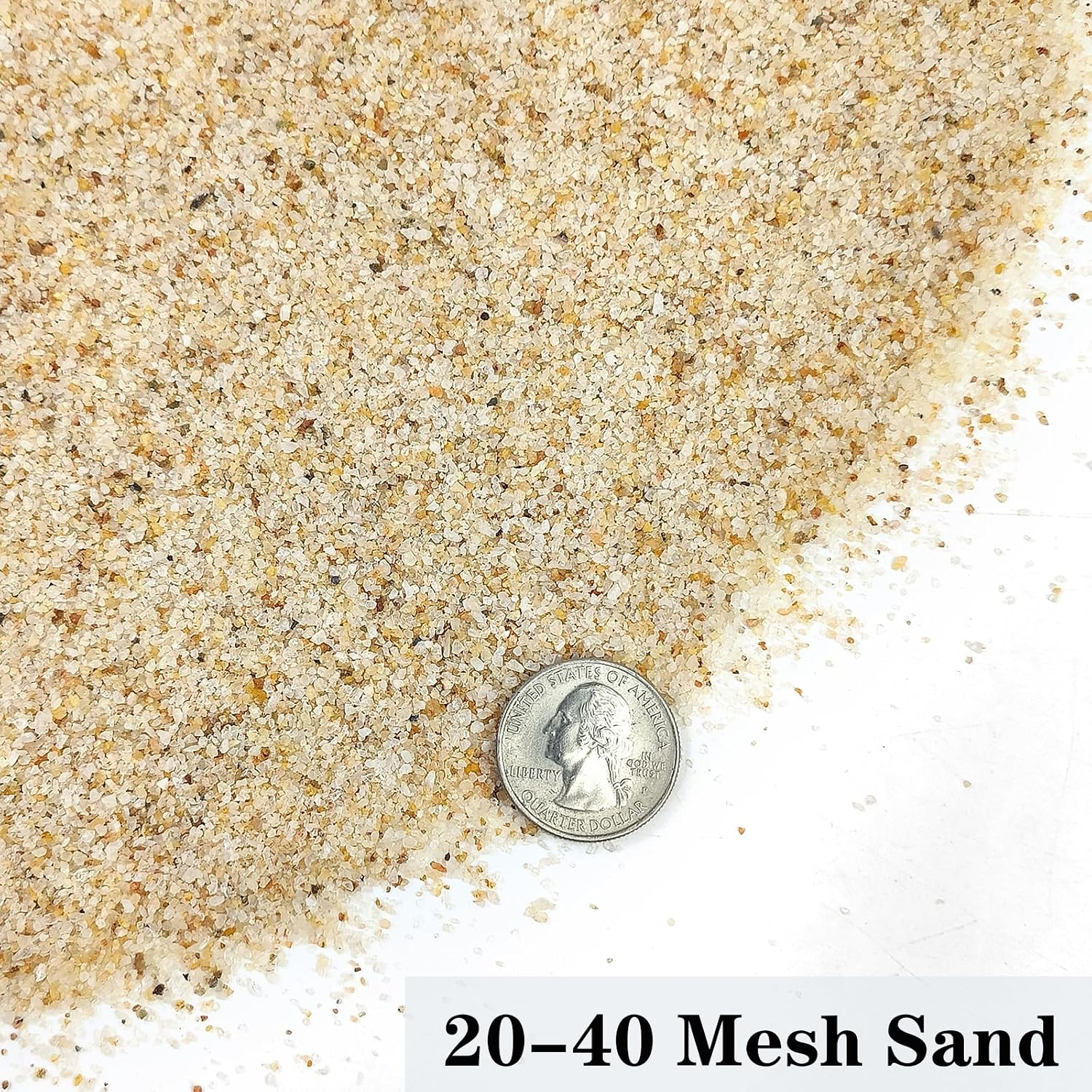 Aquarium Sand, 5lbs Beige Fish Tank Sand, Aquarium Gravel Substrate