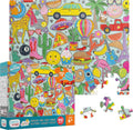 Chuckle & Roar Search & Find Icons Glittery Jigsaw Puzzle – 100 Piece XXL Puzzle for Kids Ages 6+