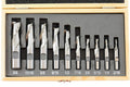 Shars 3/16-3/4" 2 Flute HSS Single End Center Cut End Mill Set 10PCS 404-5873 M
