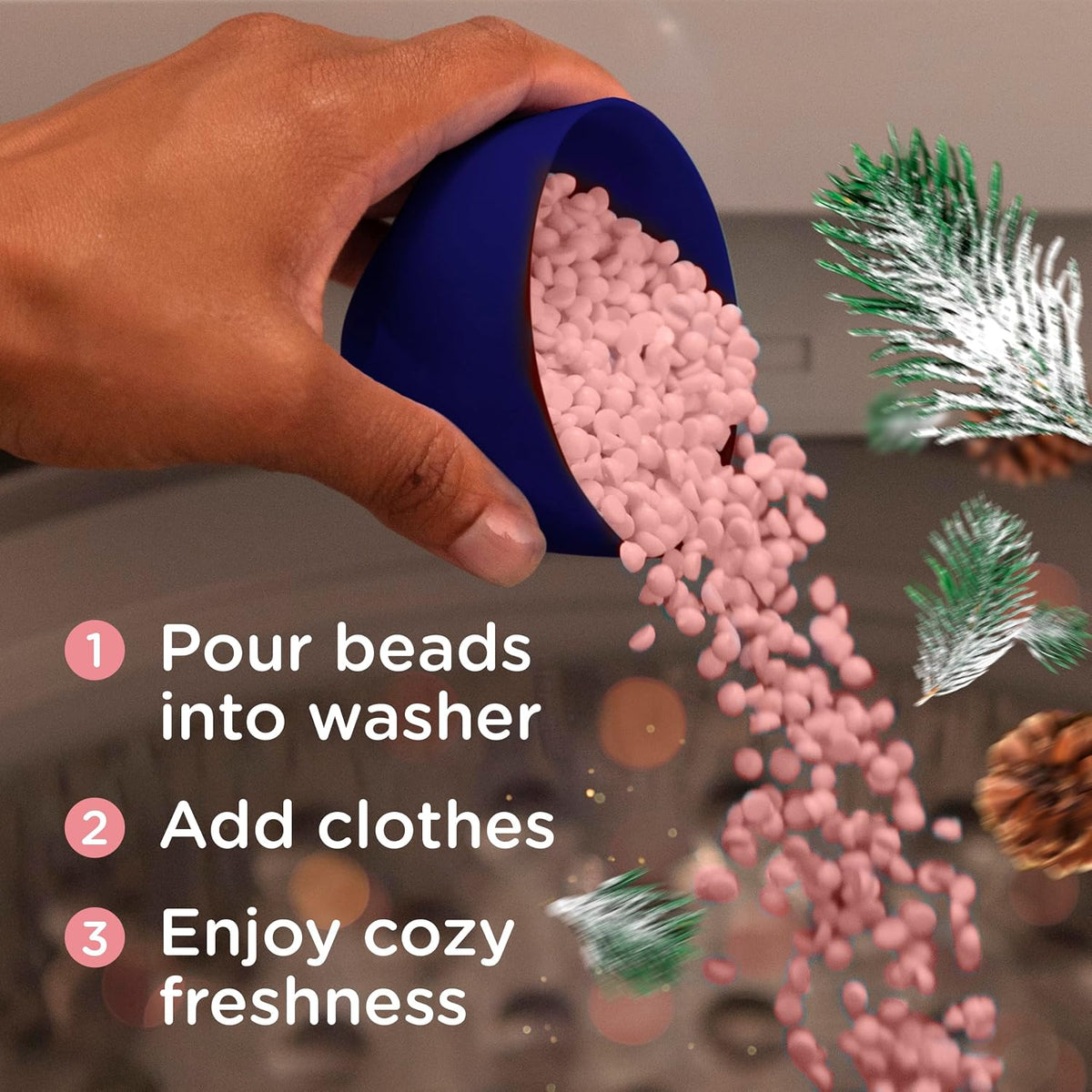 In-Wash Laundry Scent Booster Beads, Long-Lasting Crisp Fall Breeze Scent Beads, 7.8 oz