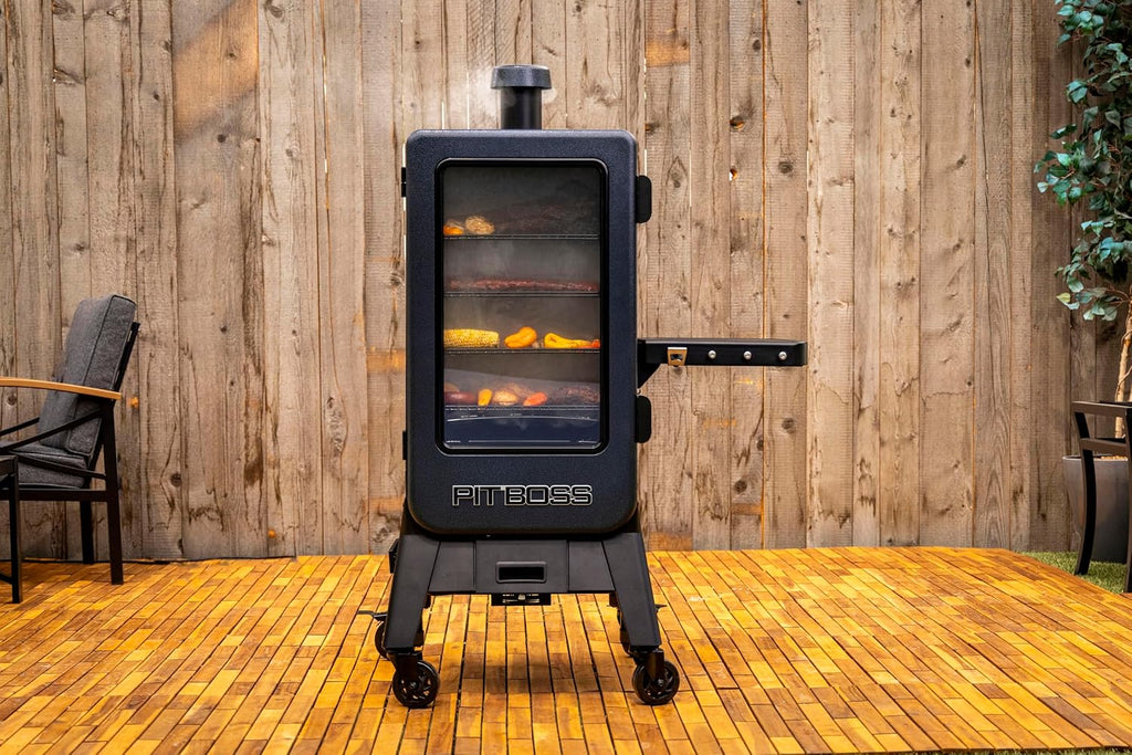 Navigator 3-Series WiFi & Bluetooth Wood Pellet Vertical Smoker with LCD Digital Controller, 1,118-Sq. In. 5-Rack