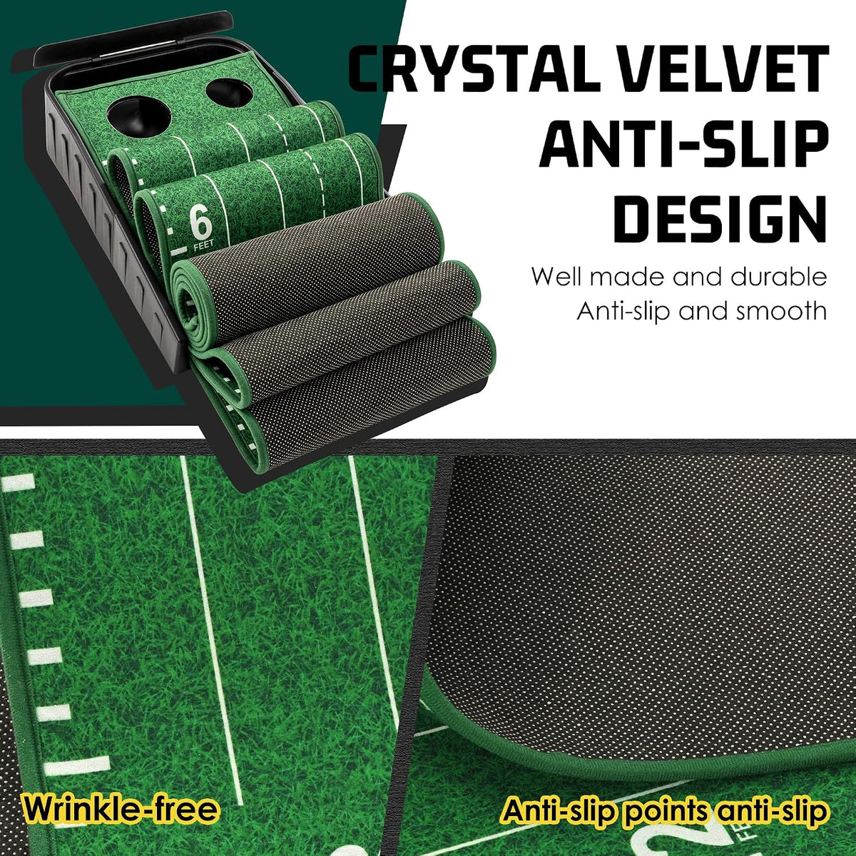 9ft Golf Putting Green Indoor, Classic or with a Putting Mirror