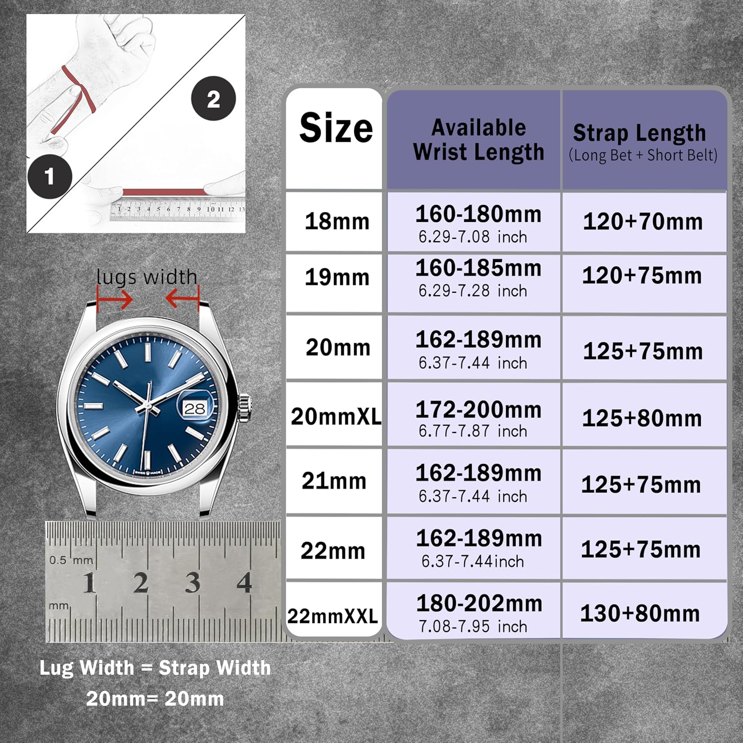 Italian Leather Watch Band Tuscany Natural Vegetable-Tanned Top Grain Genuine Leather Strap,18mm 19mm 20mm 21mm 22mm