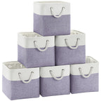 11 inch Cube Storage Bin with Handles 6 Pack
