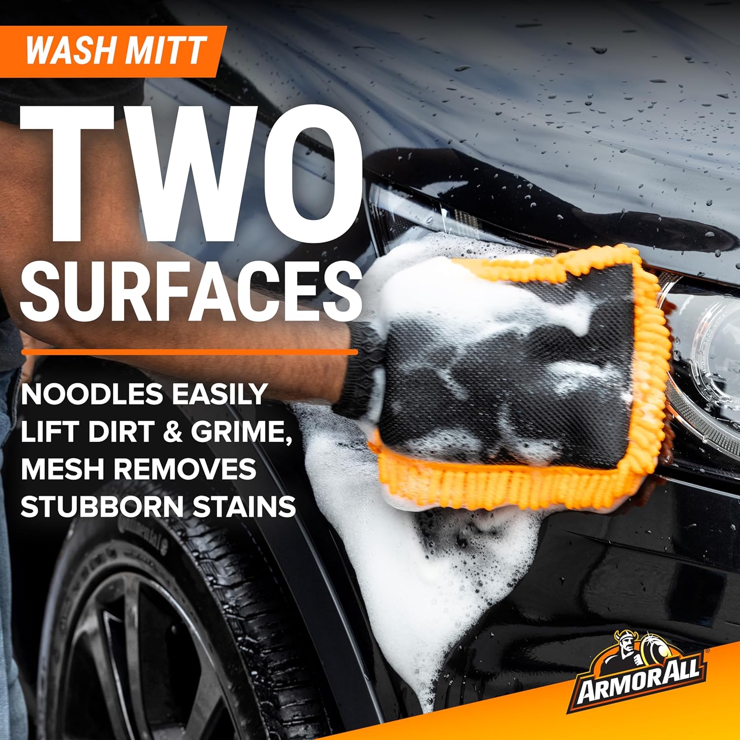 Car Wash Kit - Complete 3-Piece Car Cleaning Set with Car Wash Soap, Wax, Microfiber Mitt & Drying Towel, Gift for Dad