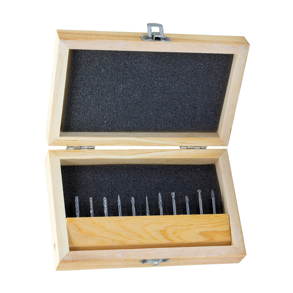 Drill America 11 Piece Carbide Burr Set, DUL Series