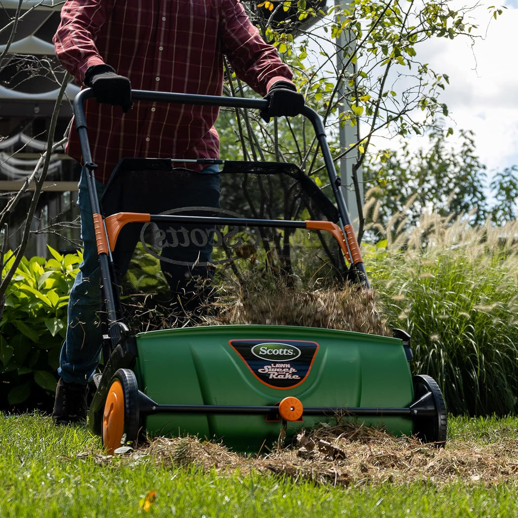 Outdoor Power Tools LSW70026S 26-Inch Push Lawn Sweeper, Black/Green