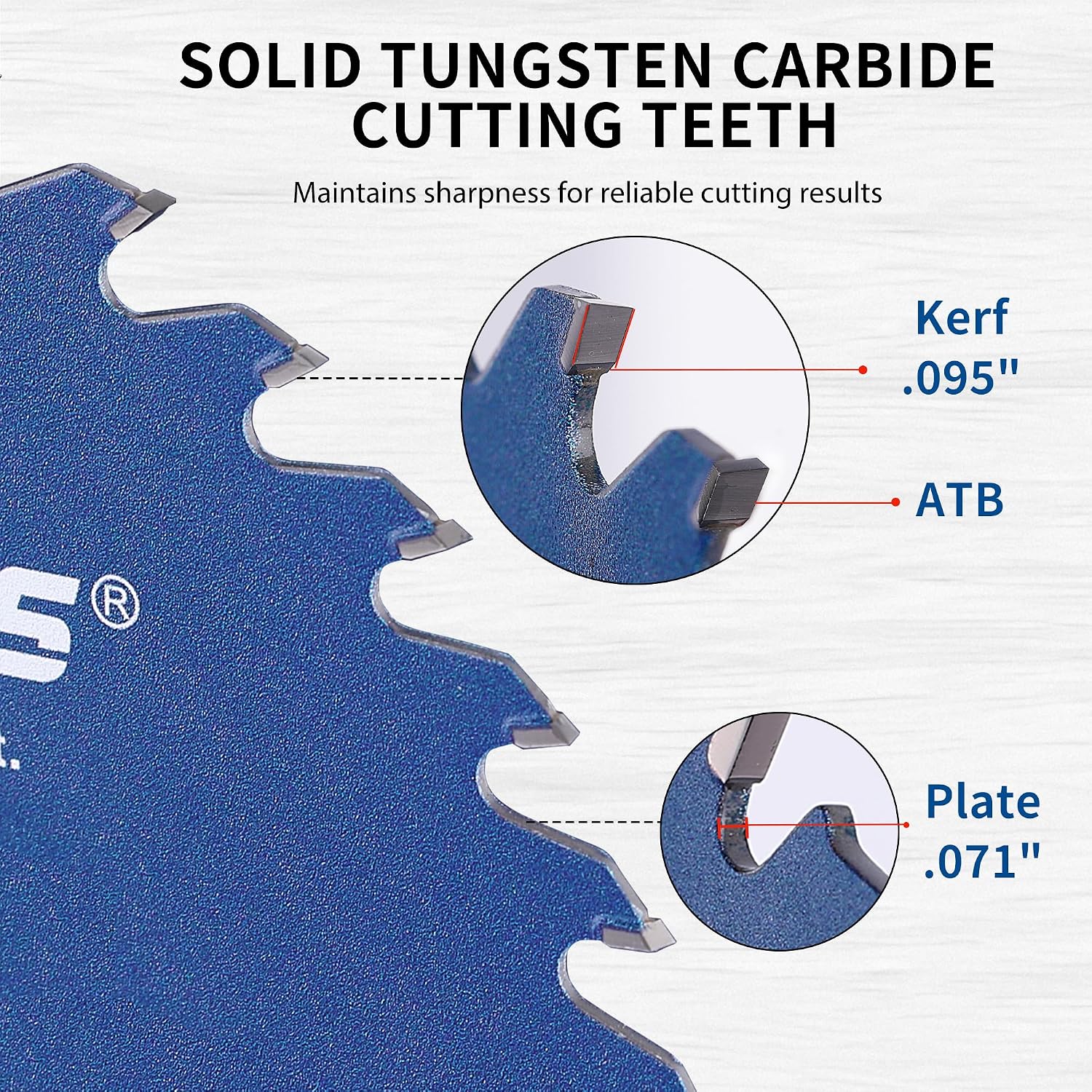 10 Inch 60T ATB Circular Saw Blade for Wood Cutting | ATB for fine finish cutting. Cuts plywood, MDF, laminate