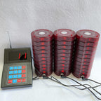 30 Coaster Pagers+1 Keypad Queue Call Pager Restaurant Wireless Calling System Waiter Wireless Guest Paging System