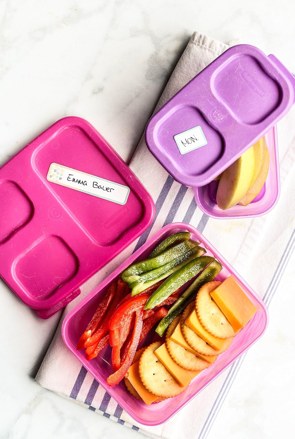 Date Labels, Bottle Labels, Write-On for Daycare, Removable Labels, Food Container Jar Kitchen Labels, Freezer-Safe