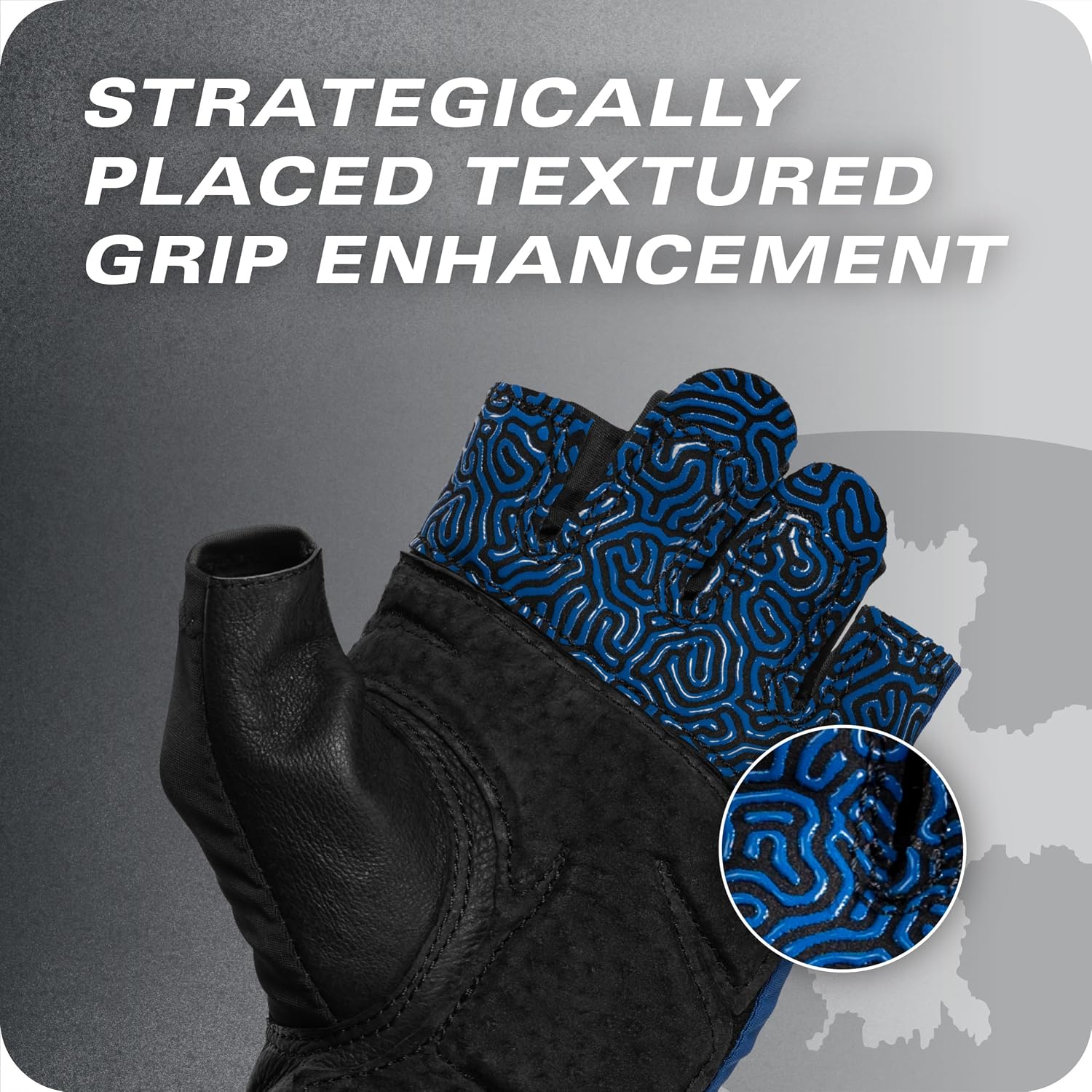 Training Grip Wrist Wrap Gloves - Enhanced Grip & Wrist Support, Breathable Lycra Back, Padded Leather Palm