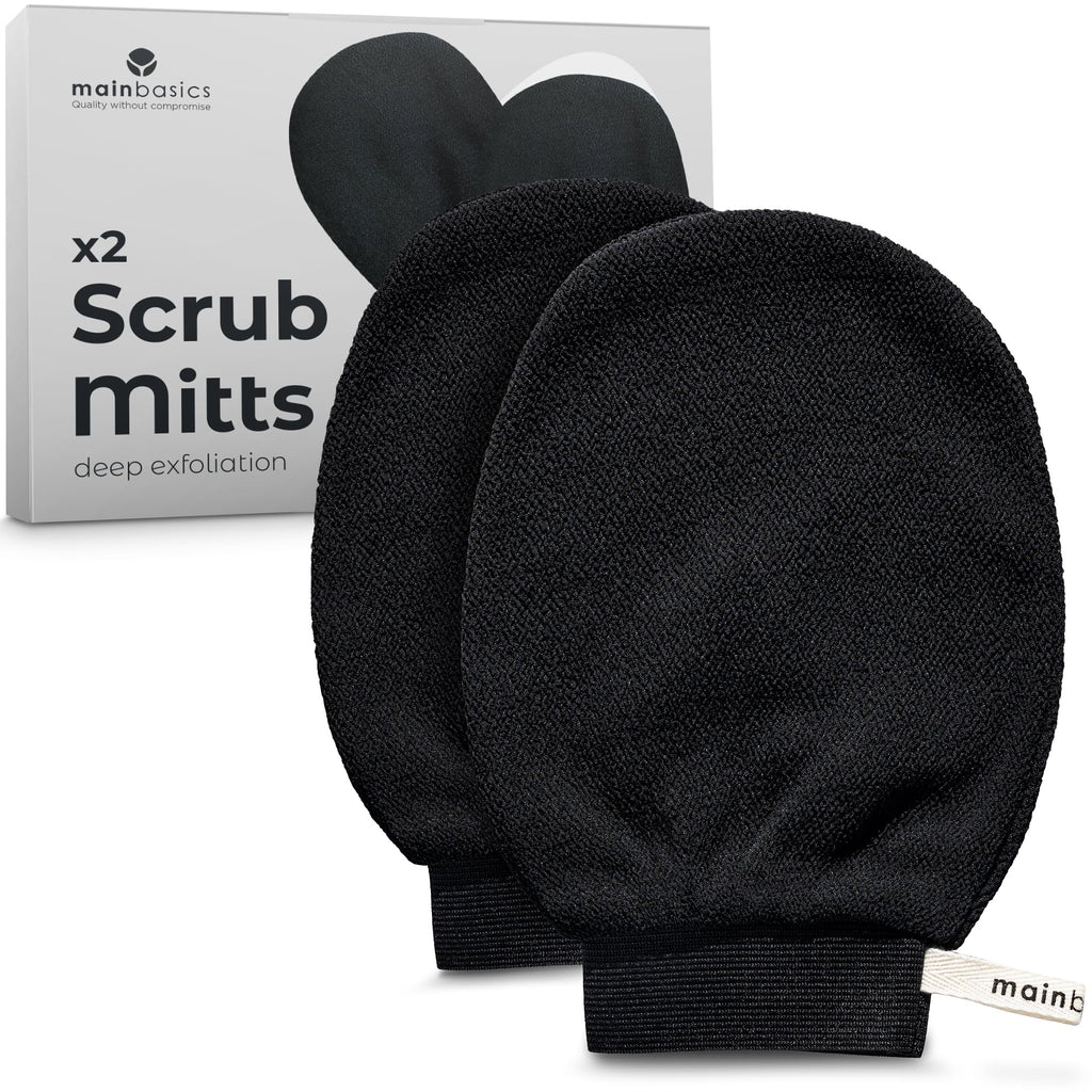 Deep Exfoliating Gloves Korean Scrub Mitt (2 Pack)