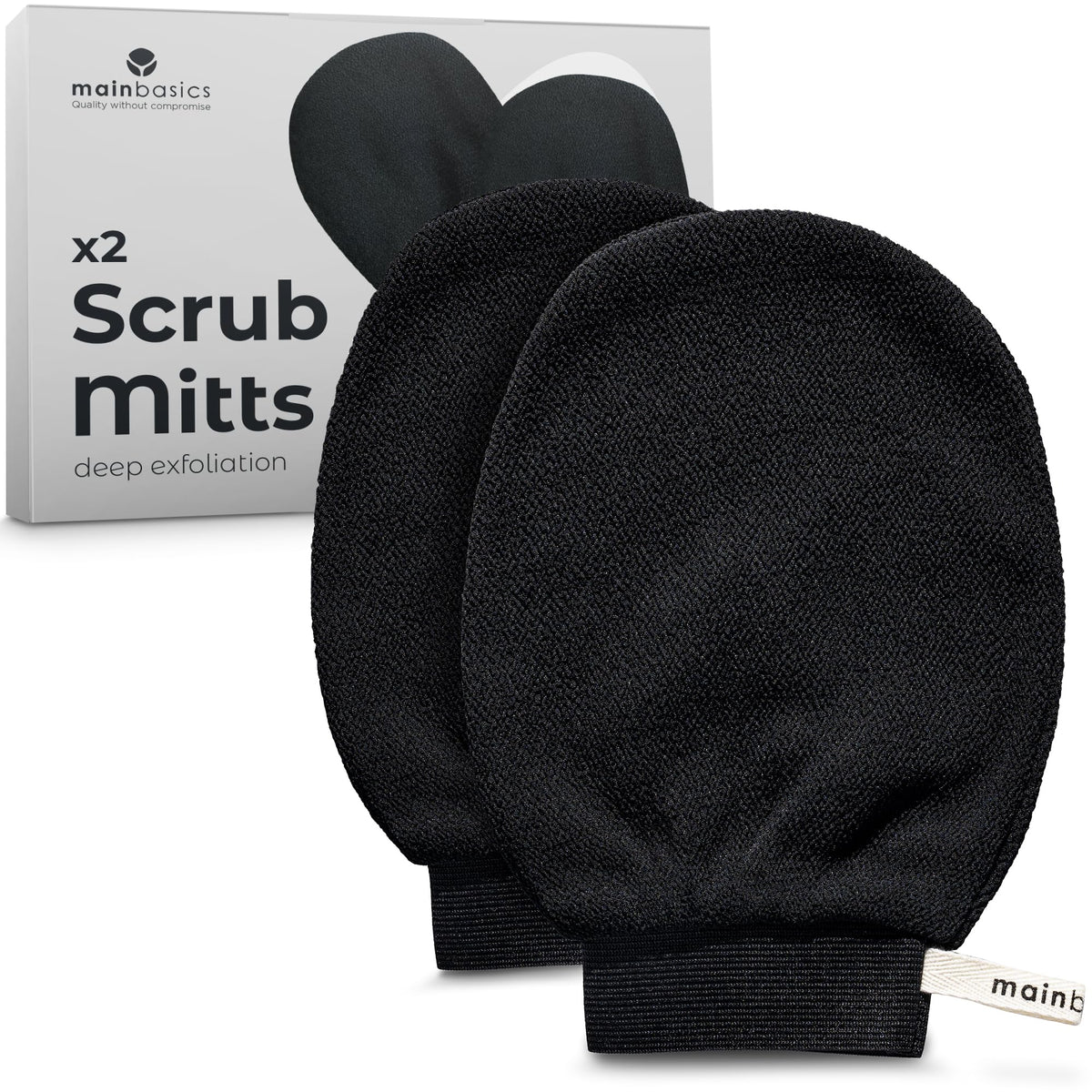 Deep Exfoliating Gloves Korean Scrub Mitt (2 Pack)