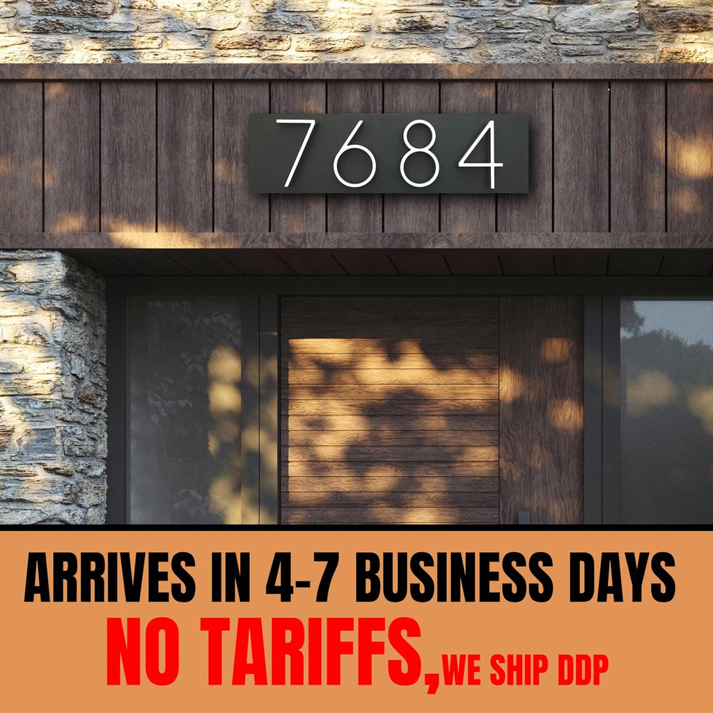 House Numbers | Address number in Vertical and Horizontal mode | Address plaques for outside | Personalized gift |