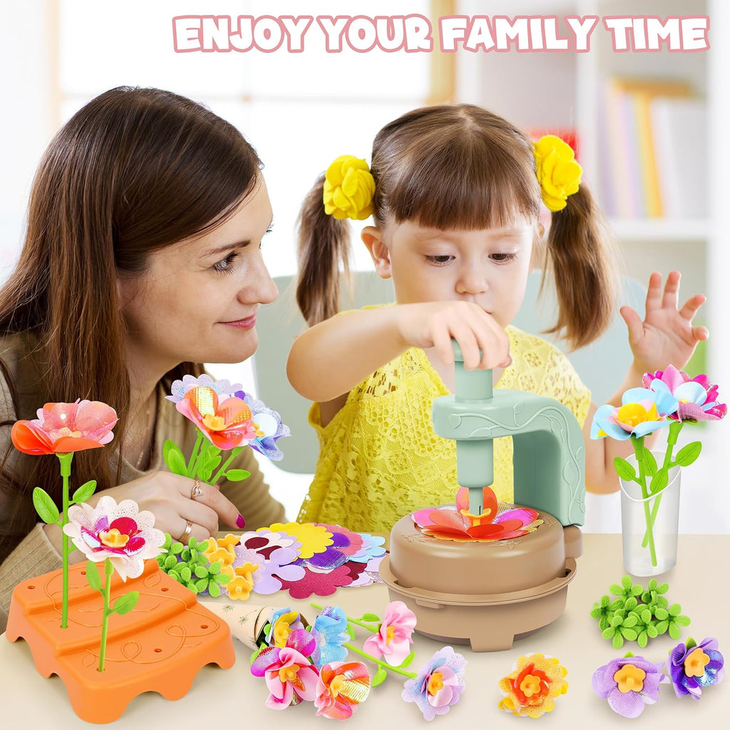 Fabric Flower Bouquets Toys, DIY Craft Kits Toys for Kids - Flowers Market Toy, Build Your Flower Bouquet, Arts &