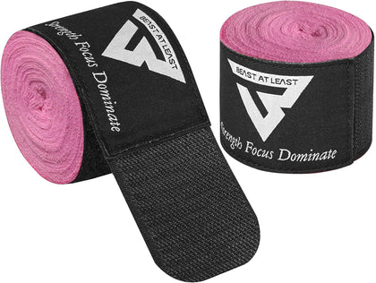 Boxing Hand Wraps, 180 Inches Inner Gloves with Thumb Loop | Elasticated Knuckle Protection for Martial Arts | Soft