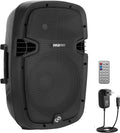 PRO 1000W Powered Bluetooth PA System Speakers - Active DJ Speakers with 10 Inch Subwoofer Monitor Speaker and