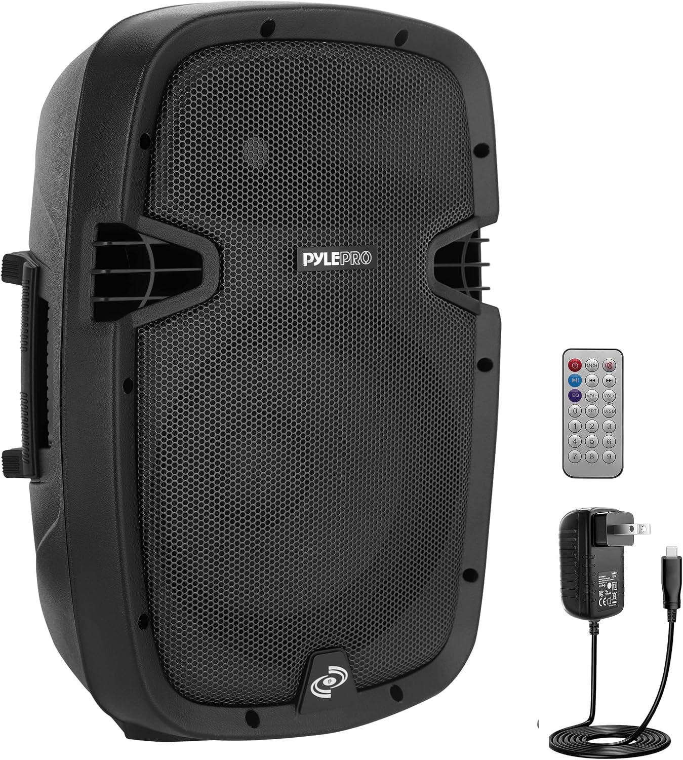 PRO 1000W Powered Bluetooth PA System Speakers - Active DJ Speakers with 10 Inch Subwoofer Monitor Speaker and