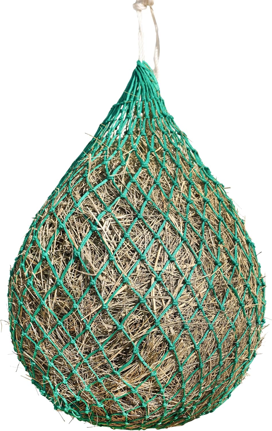 Slow Feed Hay Net for Horses, 40 Inch Hay Bag Holds 1–2 Flakes, 2 Inch Mesh Durable Hanging Feeder for Stable