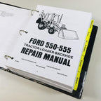 Service Manual for Ford 550 555 Tractor Loader Backhoe Repair Technical Shop Book