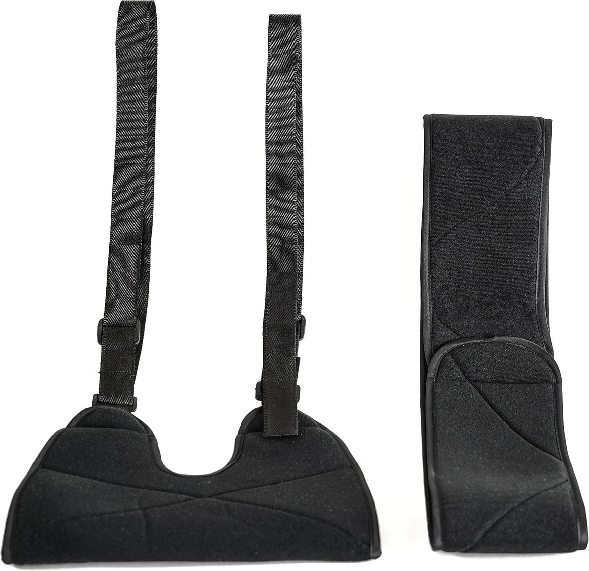 Lightweight Arm Sling for Pain Relief and Shoulder Immobilizer for Dislocation, Breaks, Injuries - Black, Large