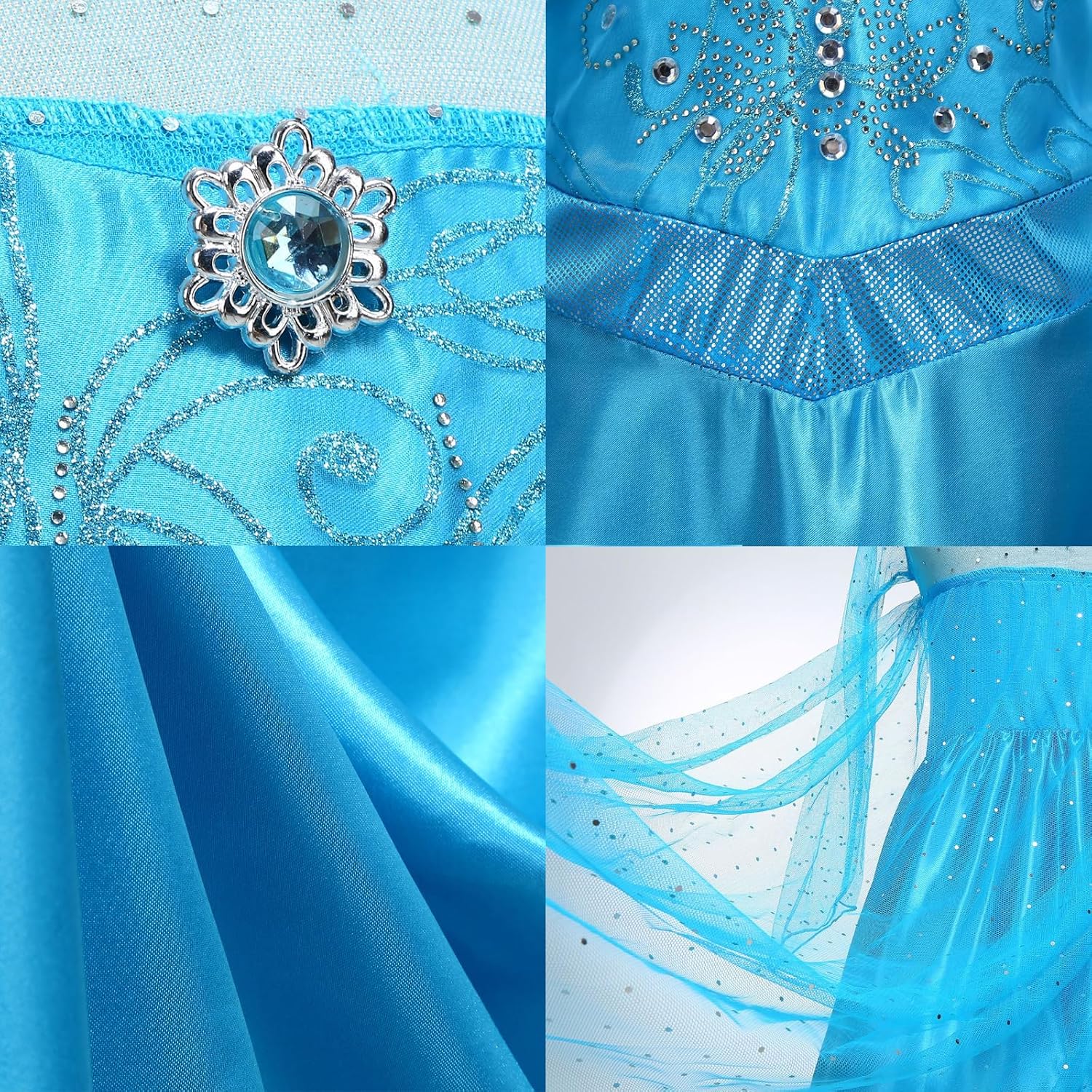 Princess Dress for Girls Luxury Princess Dress Up Halloween Cosplay Princess Costume Fancy Dress Birthday Outfit