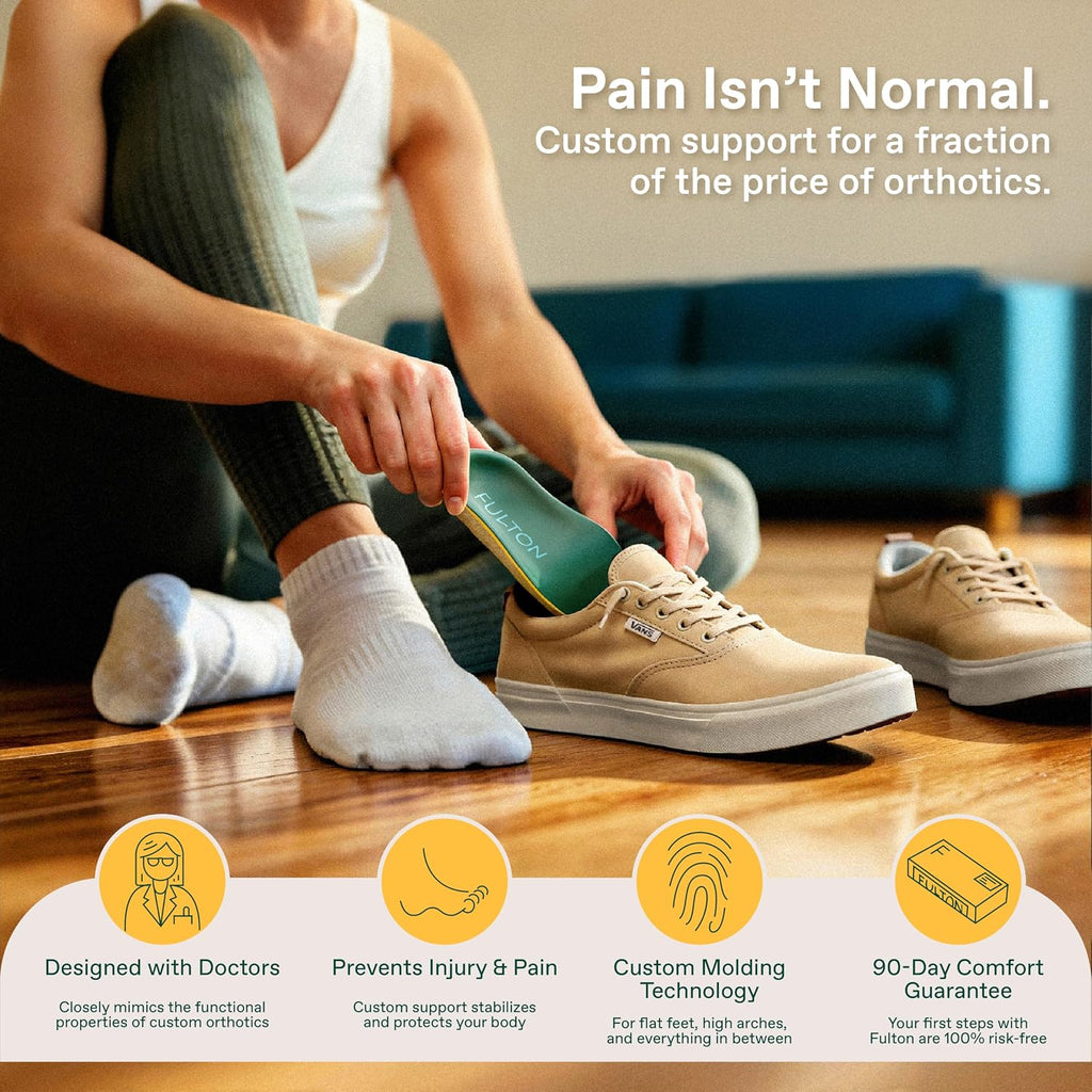 Women's Orthotic Cork Custom Molding Insoles, Designed w/Doctors