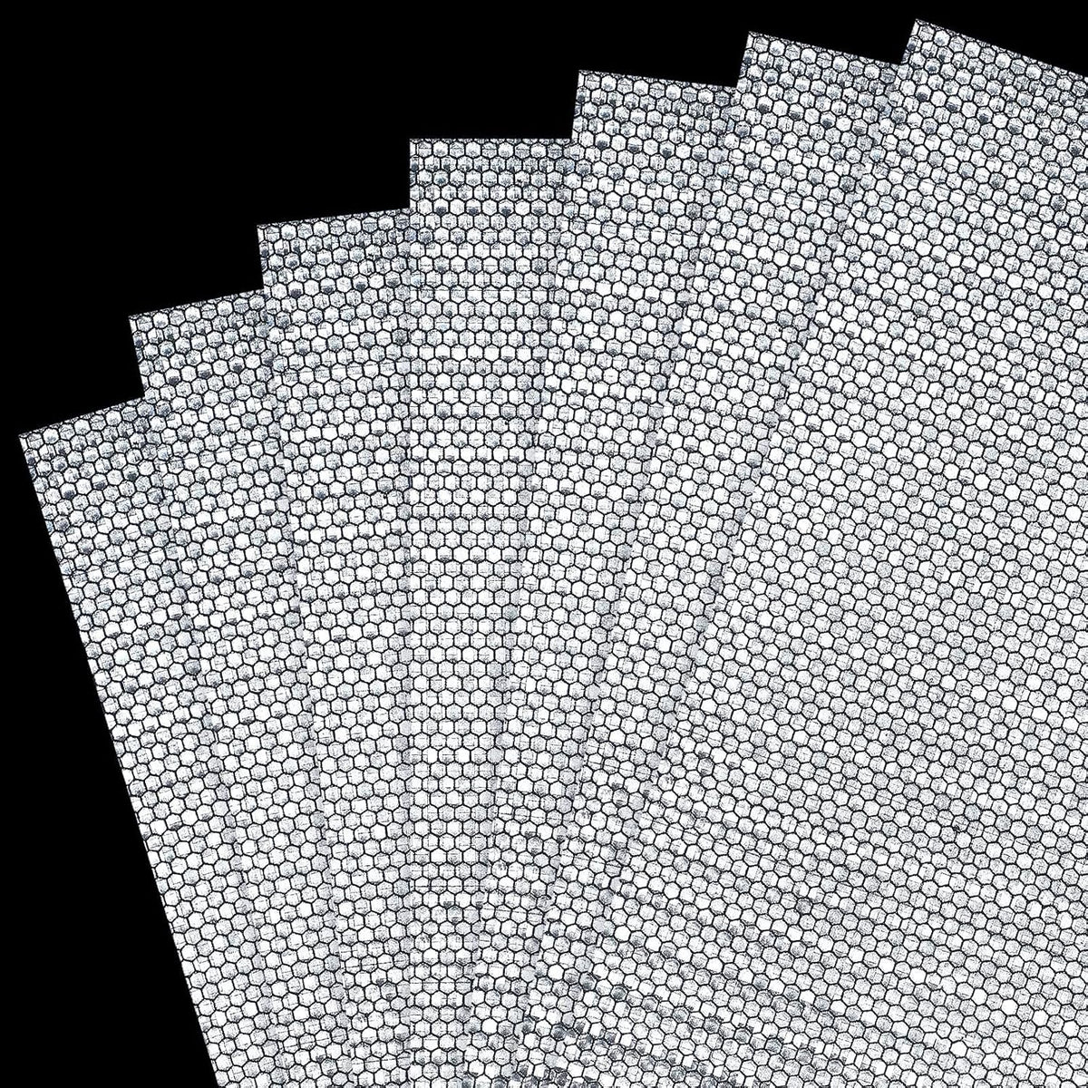 7 Sheets 8.86'' x 11.42'' Adhesive Reflective Stickers Flexible Waterproof Warning Reflective Tape Night Lighting