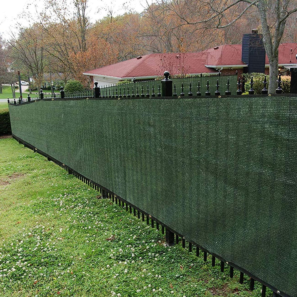 6 ft x 50 ft Privacy Screen Fence Heavy Duty Fence Cover Green