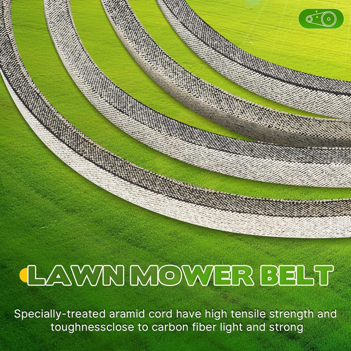 954-04083 136 x 5/8in Deck Belt for Cub Cadet Troy-Bilt 754-04083 GT1054 GTX1054 Husqvarna AYP 539109243 539105644 382064 382084 Exmark 126-0783 Scag 483243, Aramid Cord Belt